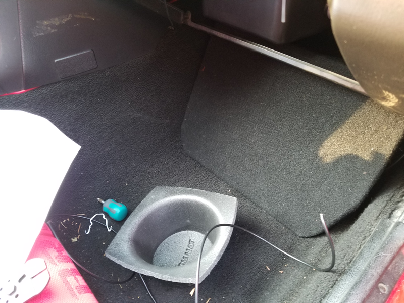Matches the OEM carpet perfectly, and fits snugly with zero movement. Put the floormat over the box and it practically disappears.